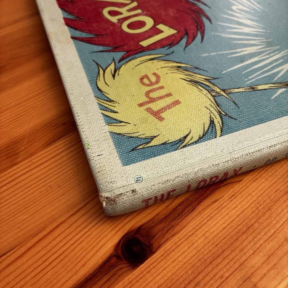 Dr. Seuss Collectible The Lorax 1971 First Library Edition Lake Erie - Picture 13 of 16